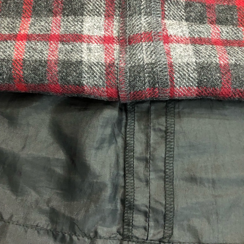 Y2K Tartan Plaid Wool Academia Mini Skirt Size 2 - Picture 6 of 12